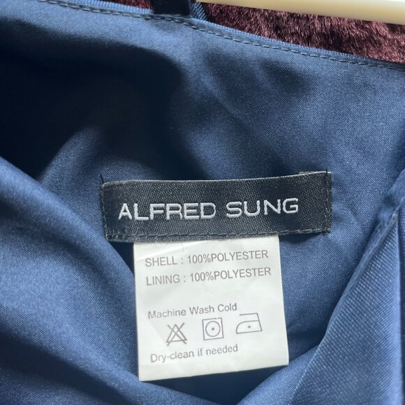 Blue Alfred Sung Formal Dress - Picture 3 of 3